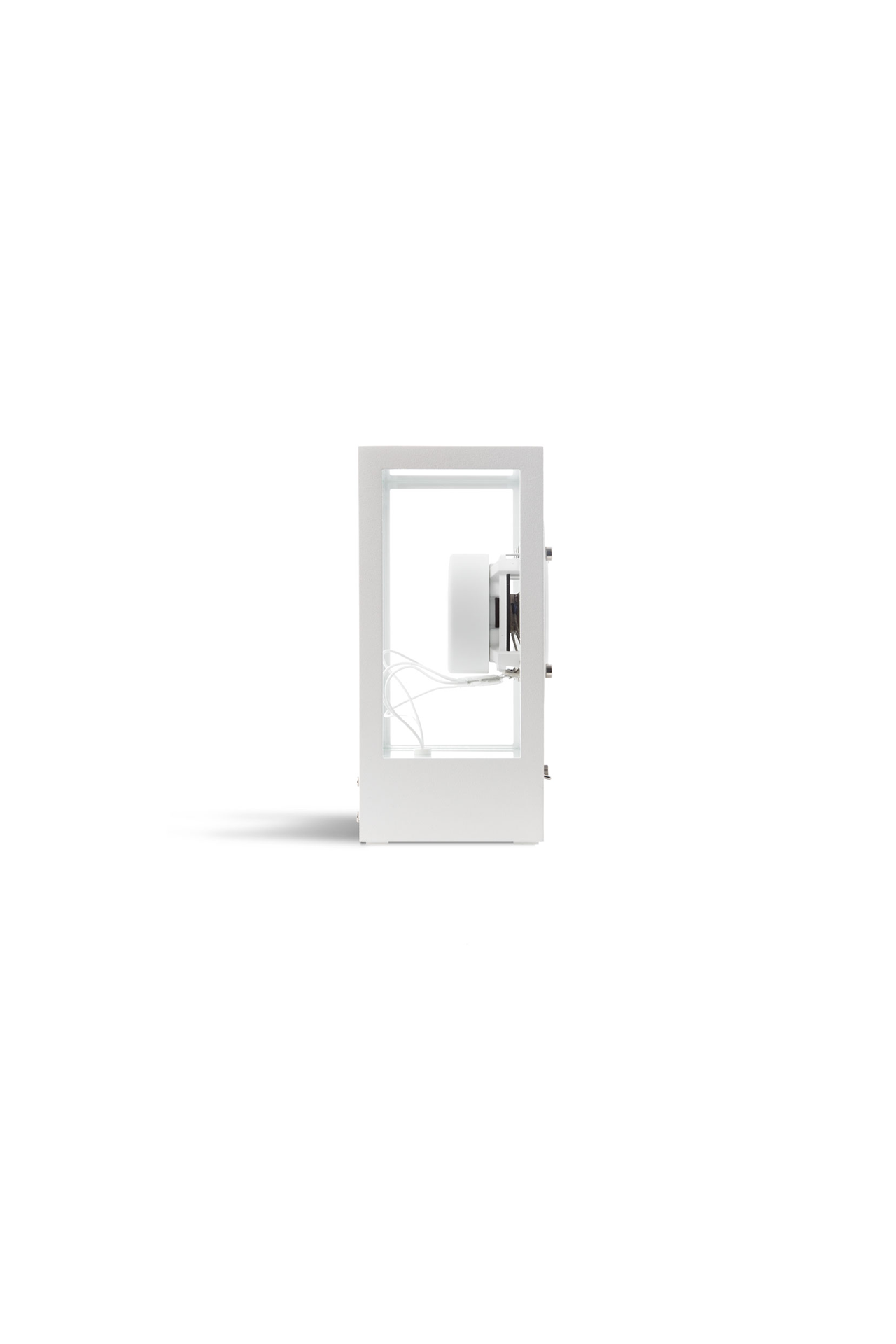 Transparent Small Transparent Speaker White Side Profile Image (4634560266355)