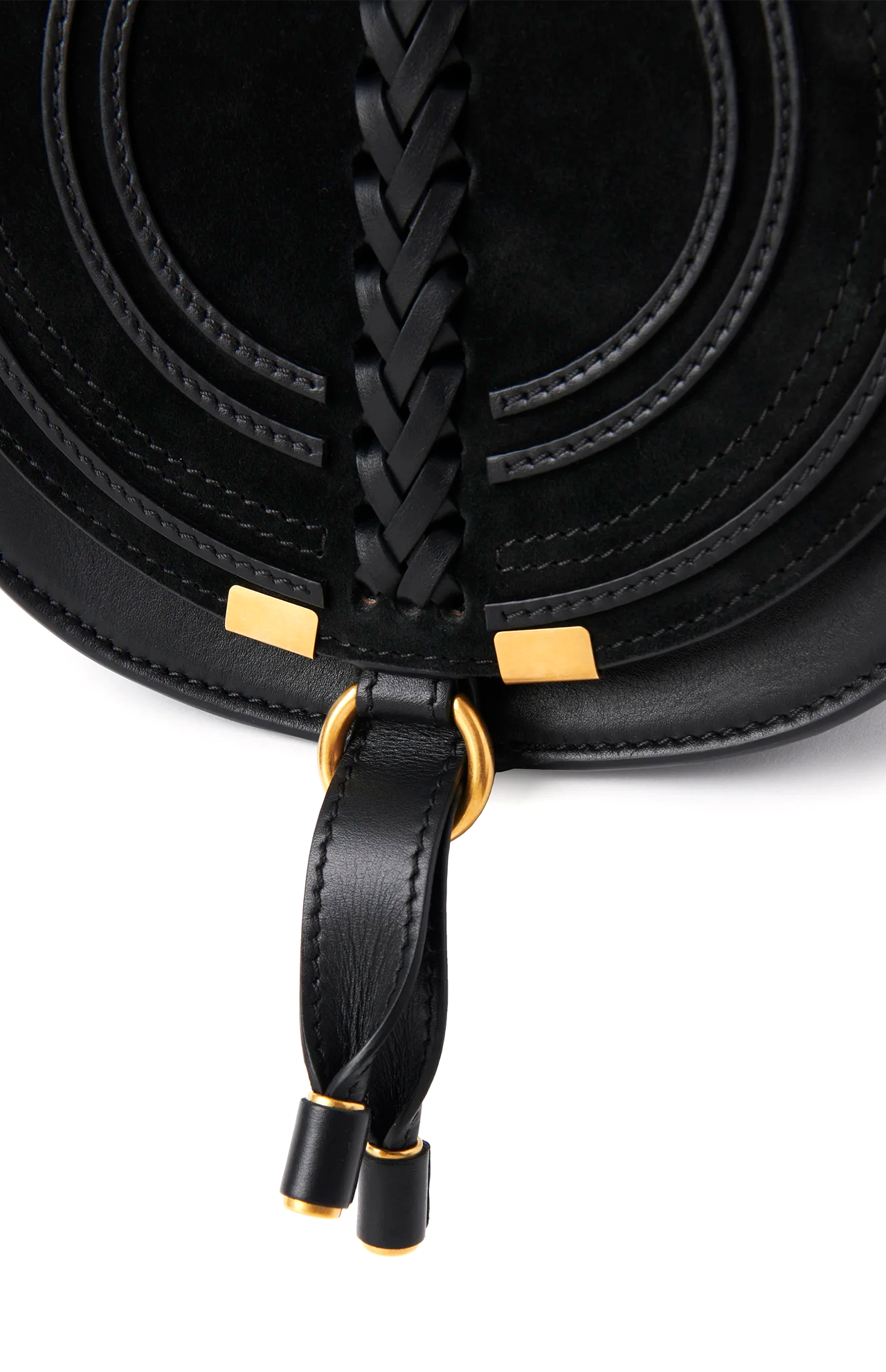 Chloé marcie small saddle bag black Clearance