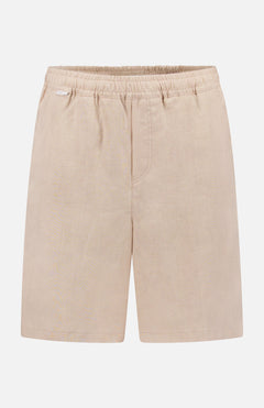 Linen Beach Bermuda Shorts (14696393507179)