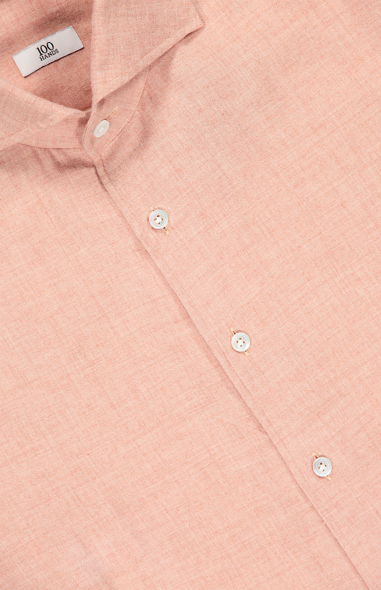 Coral Red Cashmere & Cotton Shirt (7172067491955)