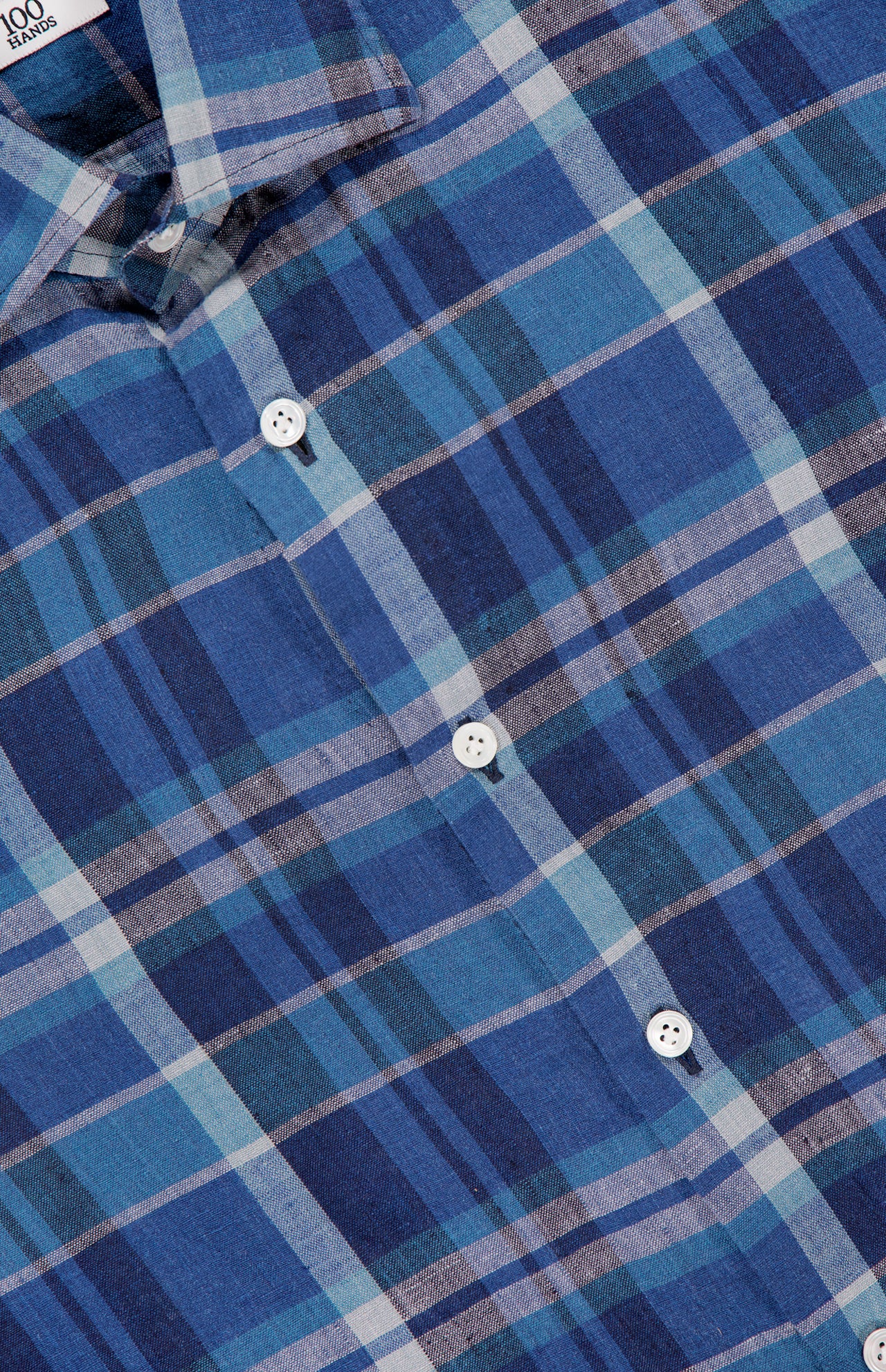 Japan Madras Check Linen Shirt (14642259198315)
