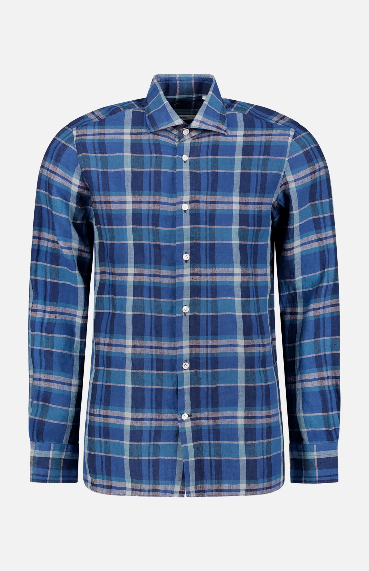 Japan Madras Check Linen Shirt (14642259198315)