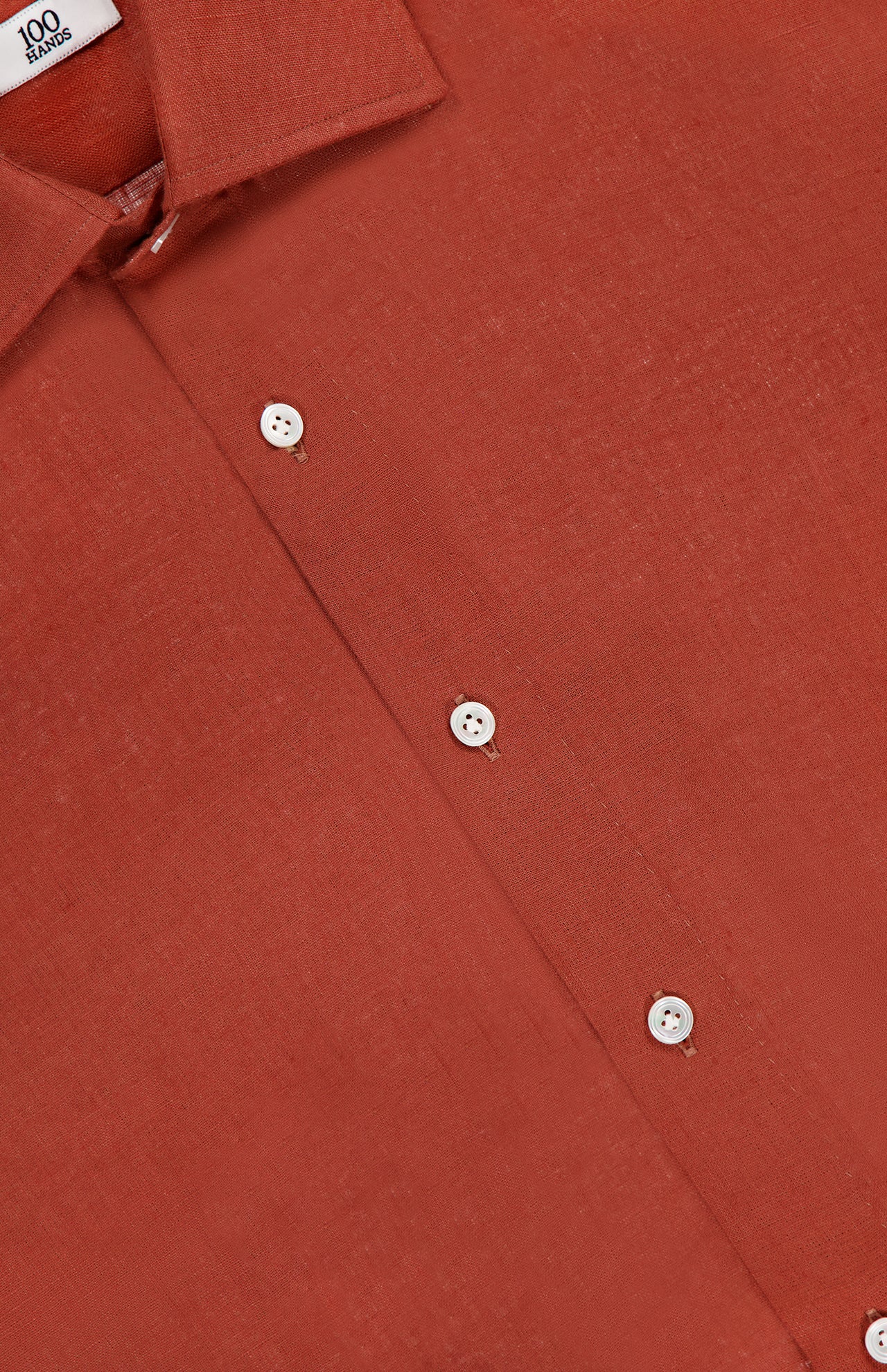 Handmade Terracotta Linen Shirt (14642259165547)