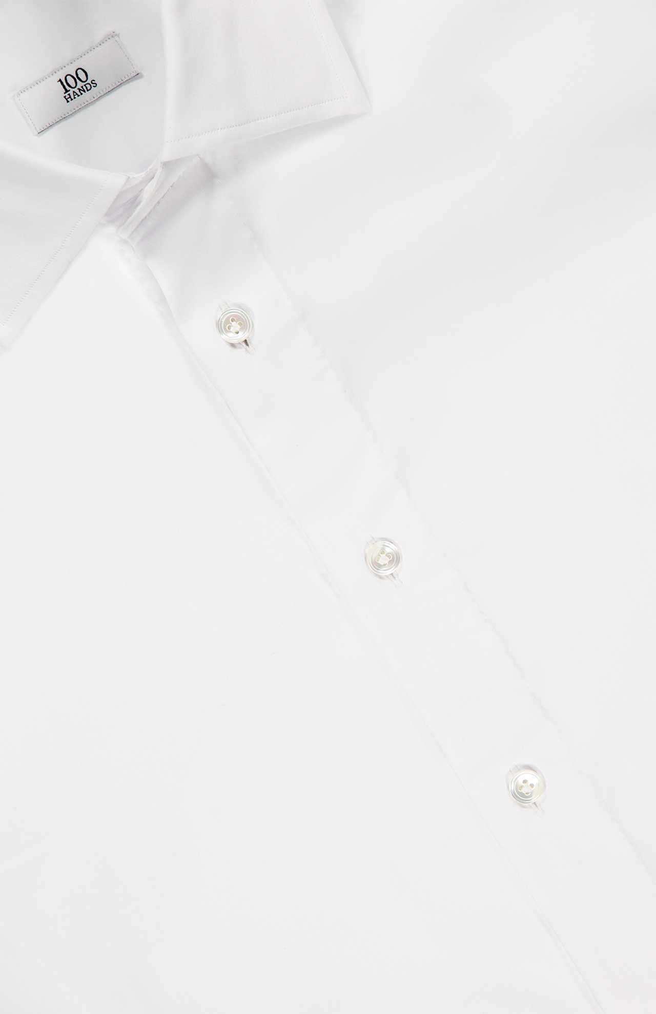 White Stretch Cotton Shirt (7172067262579)