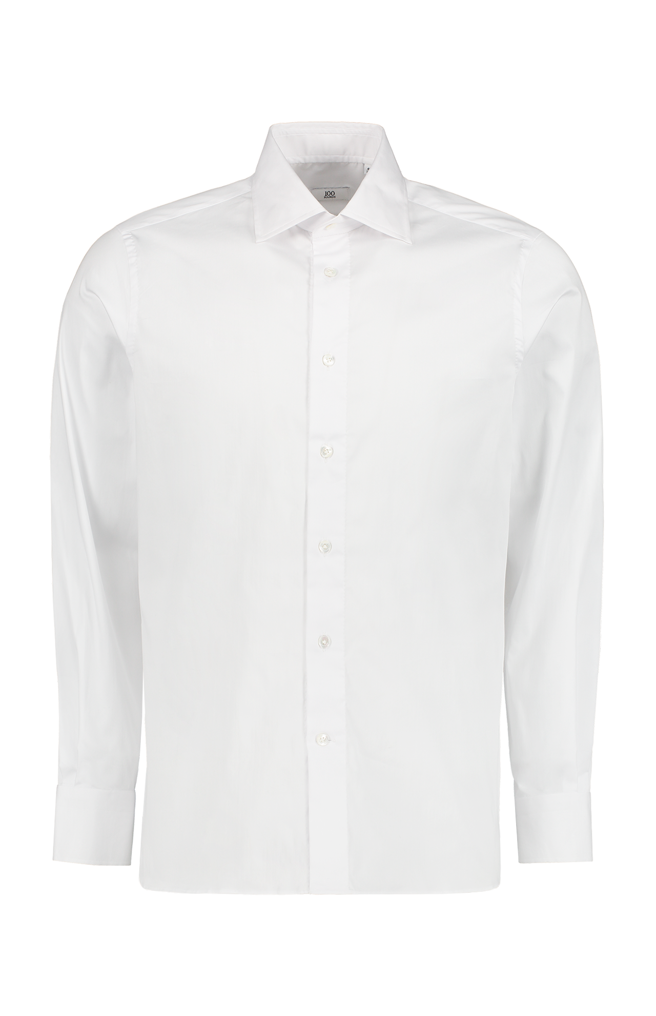 White Stretch Cotton Shirt (7172067262579)