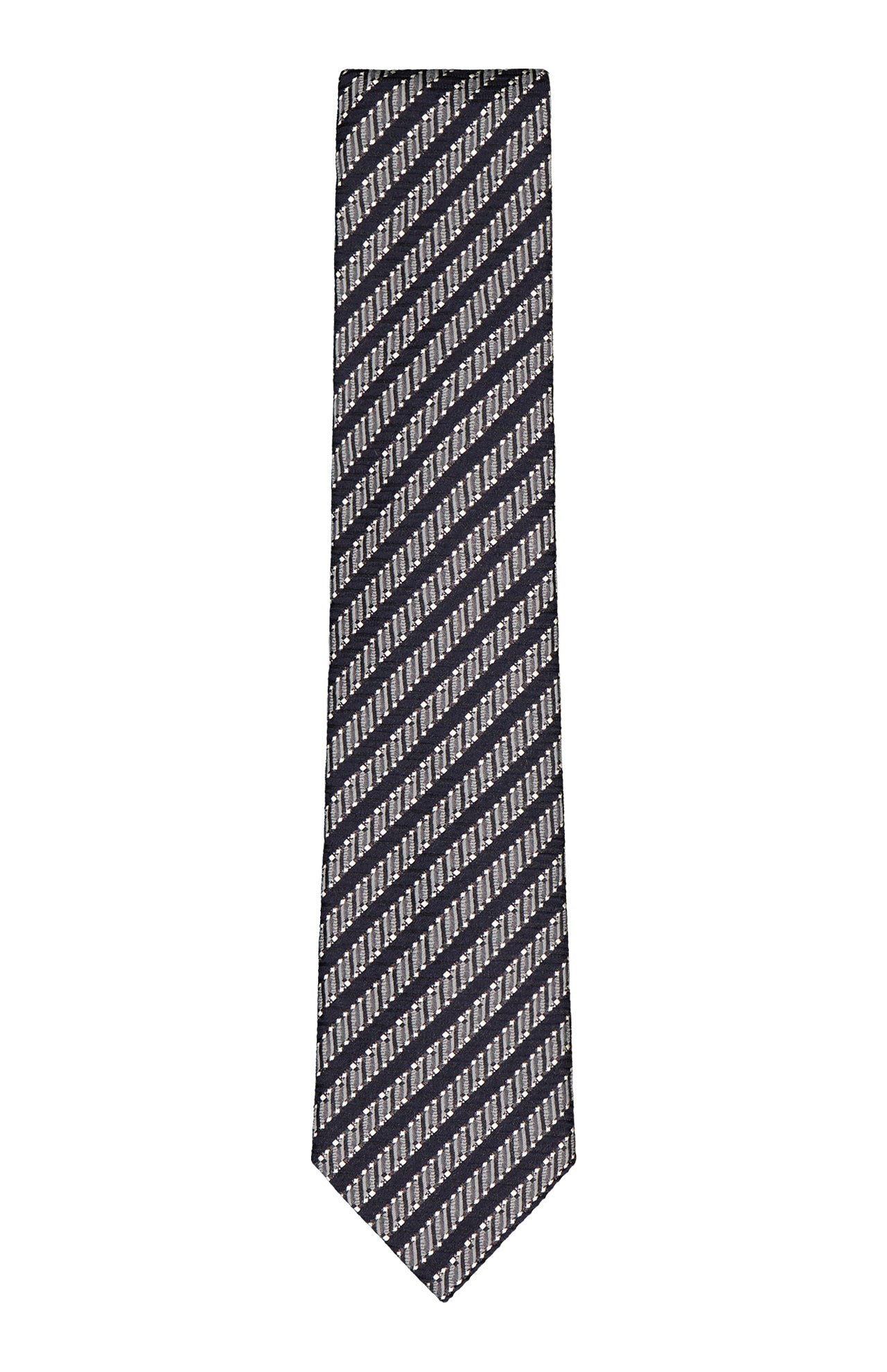 Silk and Wool Jacquard Tie (7192416518259)