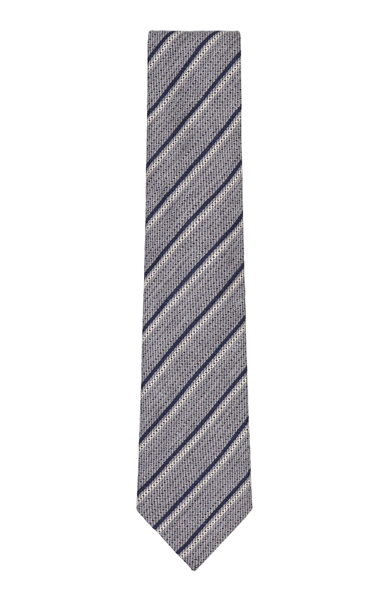 Silk and Wool Jacquard Tie (7192416911475)