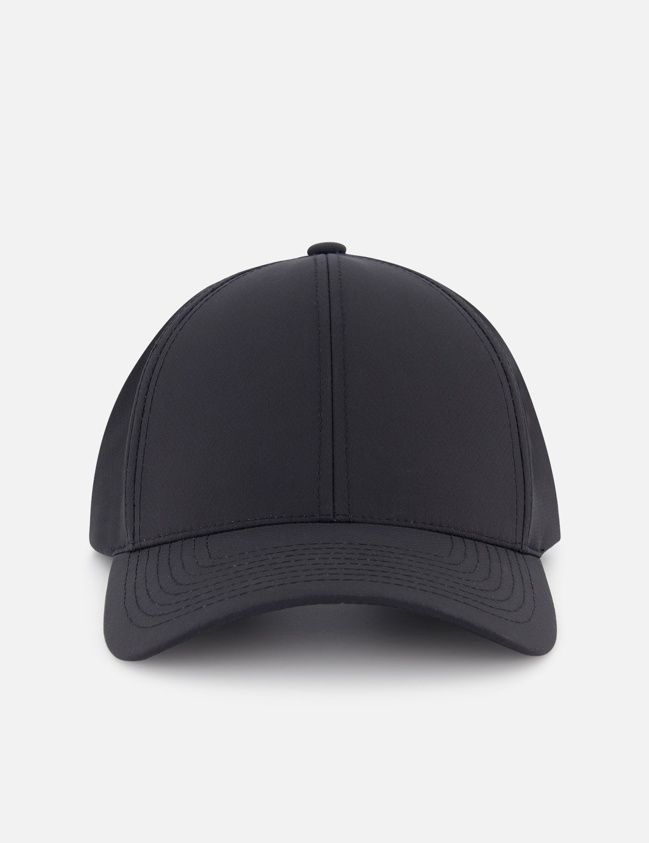 The VARSITY HEADWEAR Active Tech Cap is shown from the front on a white background, featuring a curved brim, visible stitching details, and an adjustable fit.
