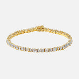 Classic Baguette Tennis Bracelet (6622395596915)
