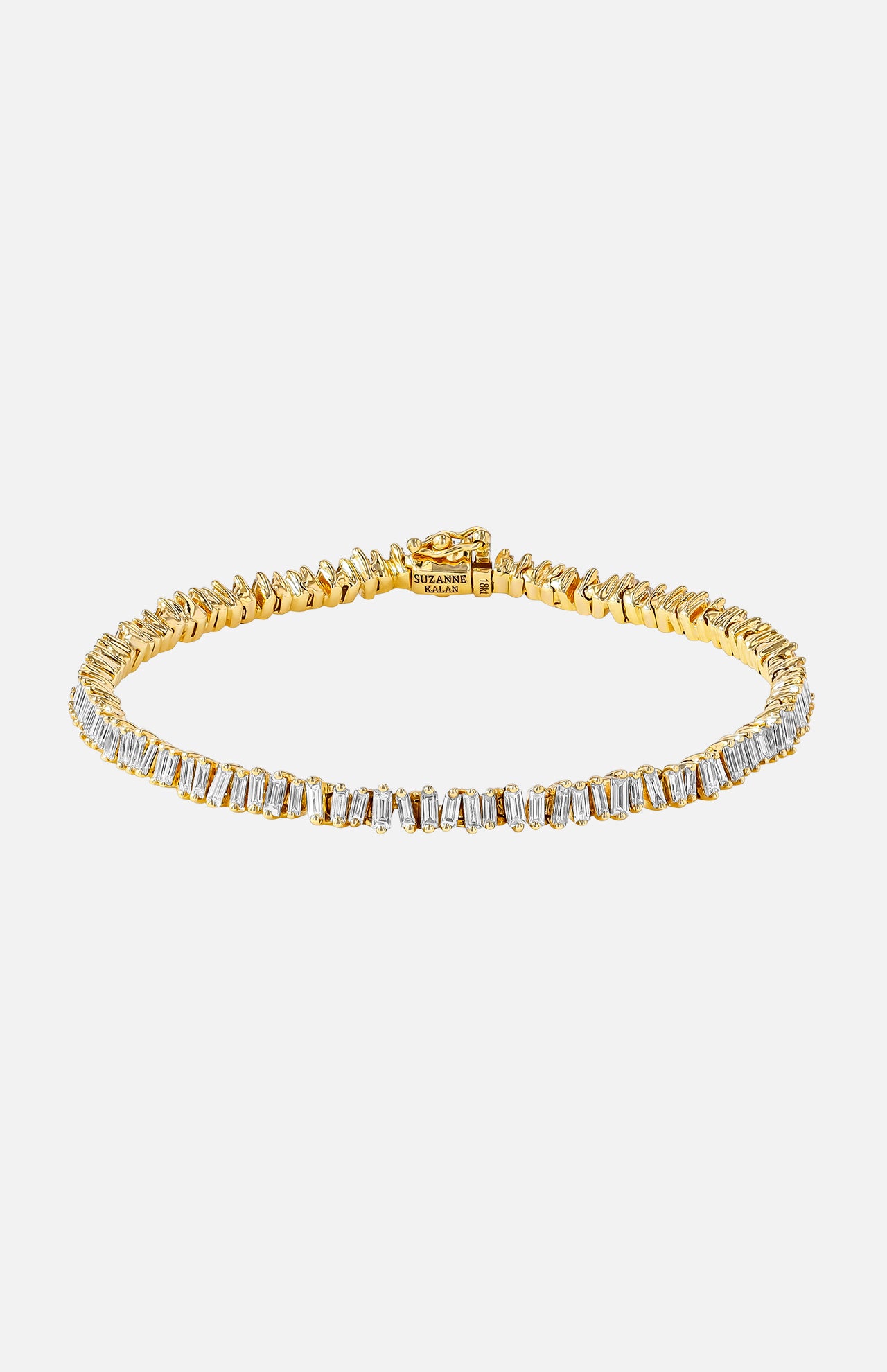 Classic Baguette Tennis Bracelet (6622395596915)