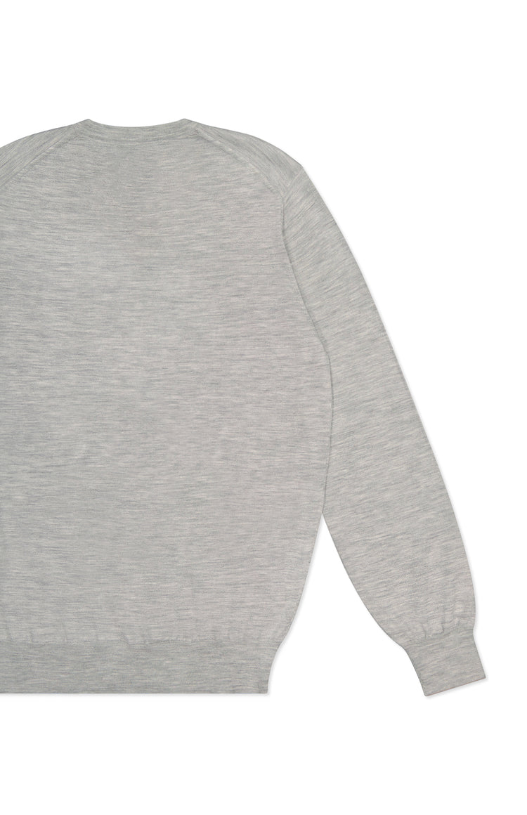 Cash/Wool V-Neck Sweater (7162957398131)