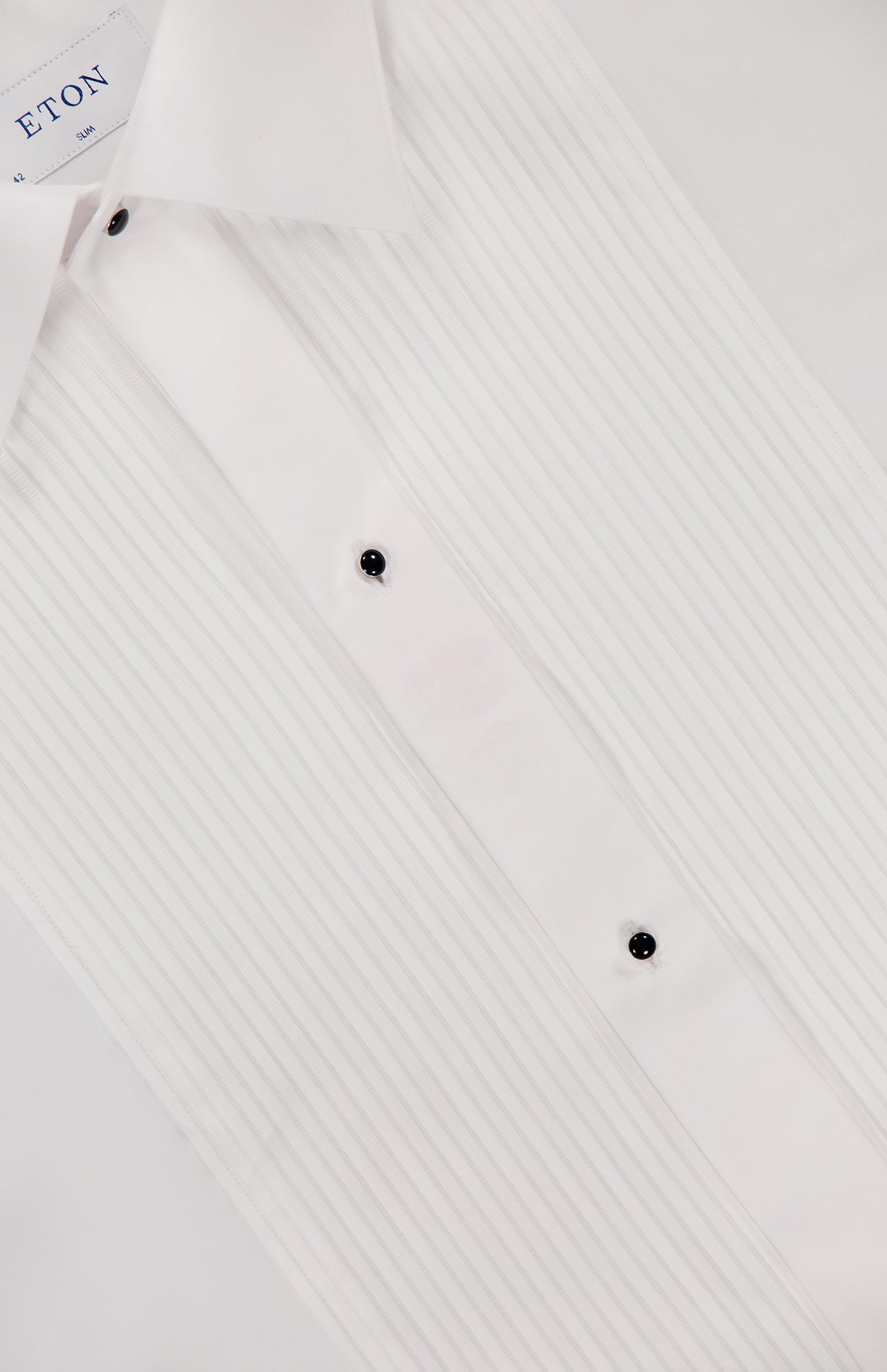 White Plissé Bibbed Tuxedo Shirt (4441564741747)