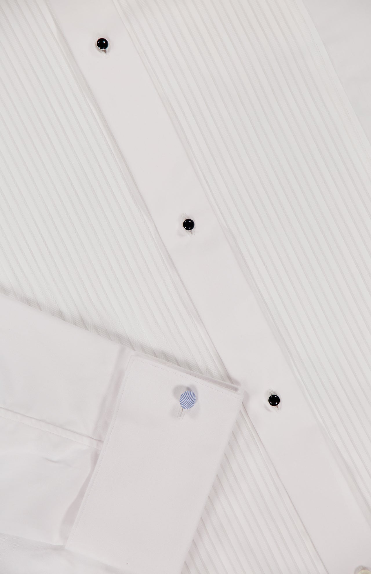 White Plissé Bibbed Tuxedo Shirt (4441564741747)