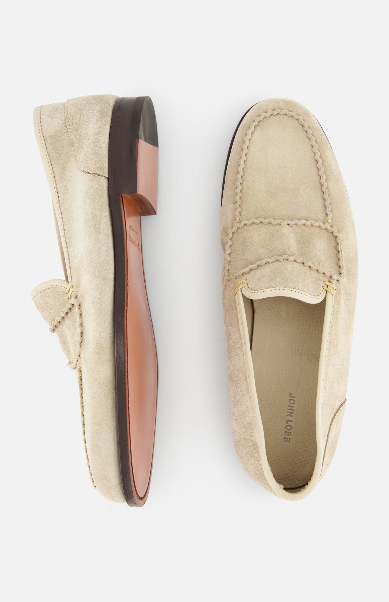 Bath Stitched Suede Loafer (14699772019051)