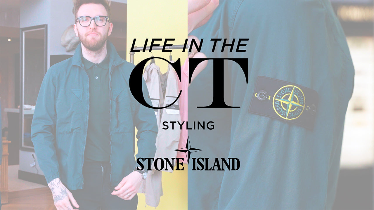 Load video: Video is of personal shopper CT McCallister showcasing some new arrivals from Stone Island and how to wear them in your everyday life.