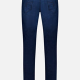 Back view of AG Everett Jeans in Yountville, featuring ultra-dark blue denim, two back pockets, and a black waistband patch, shown against a plain light background.
