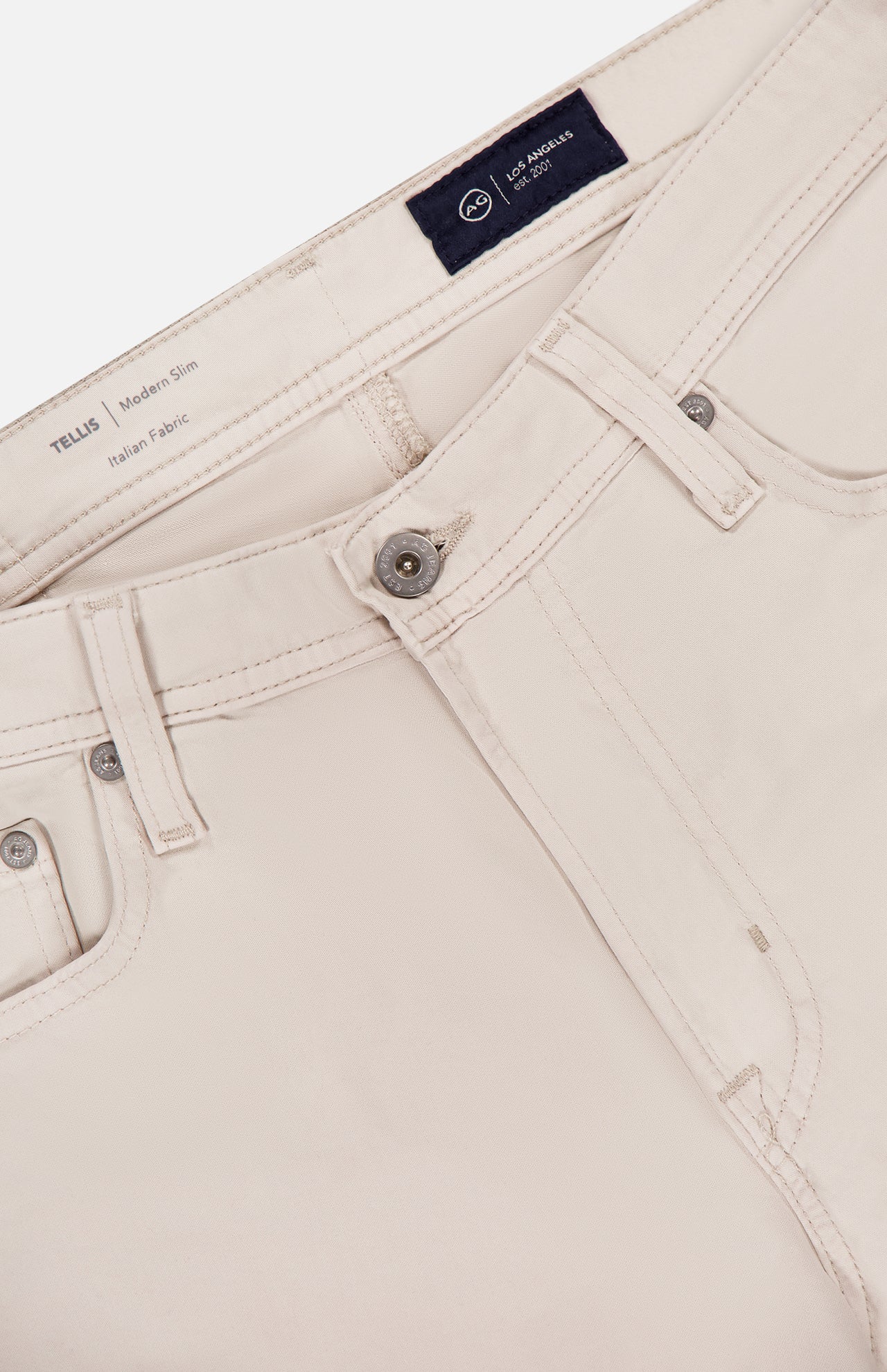 Tellis Sueded Stretch Jean in Pebble Creek (7756062097523)