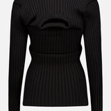 Double Collar Bascule Rib Sweater (7569945231475)