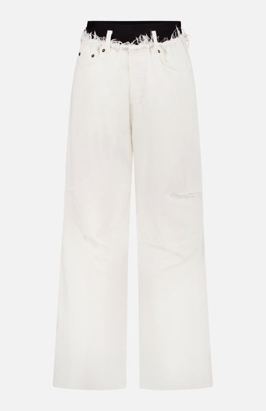 AlainPaul Women's Japanese Denim Knee Pants | A.K. Rikk's
