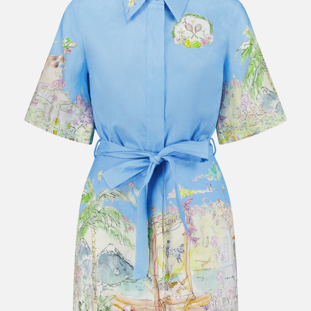 Anouk Illustrated Mini Dress (14678941761899)