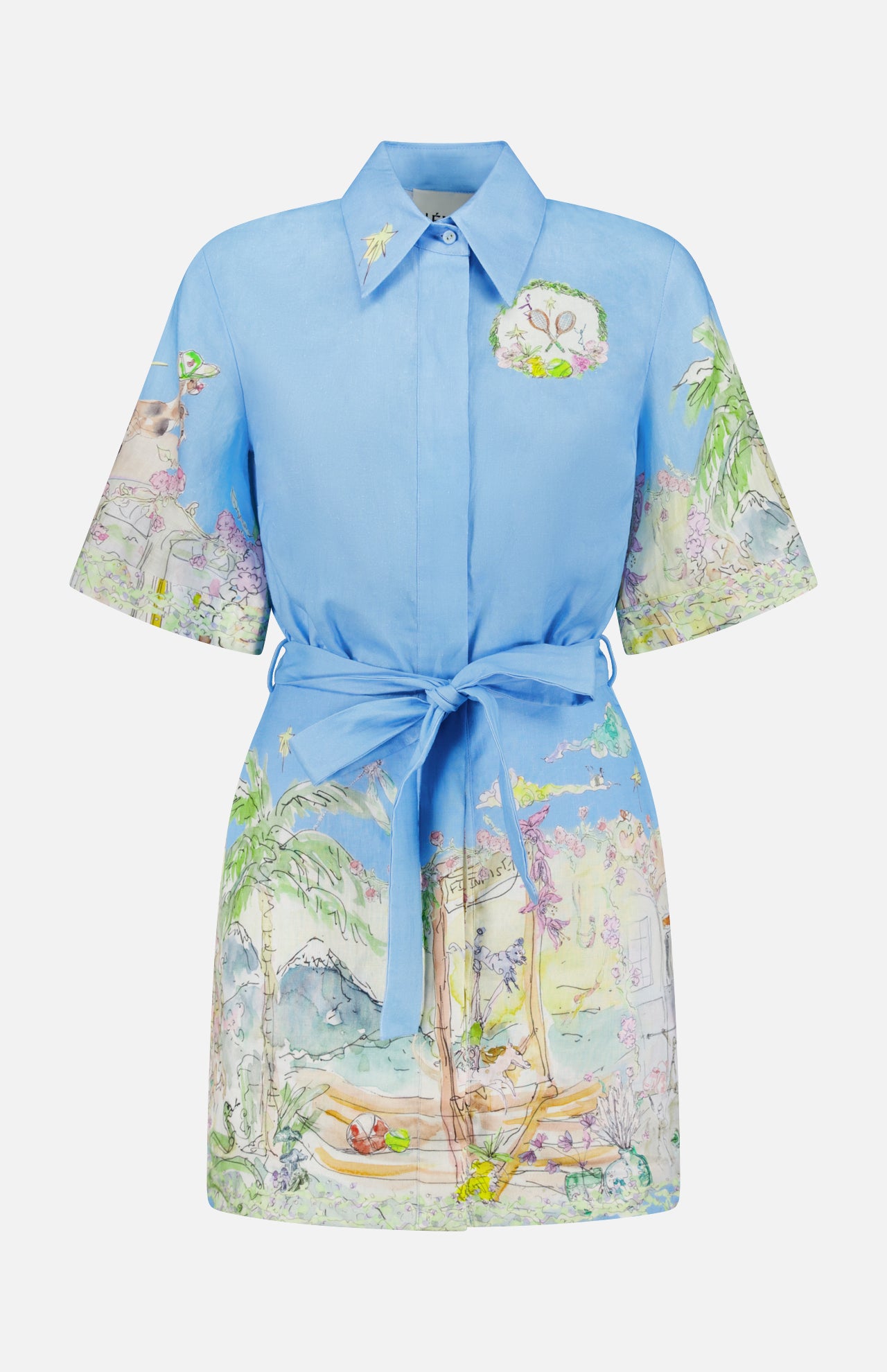 Anouk Illustrated Mini Dress (14678941761899)