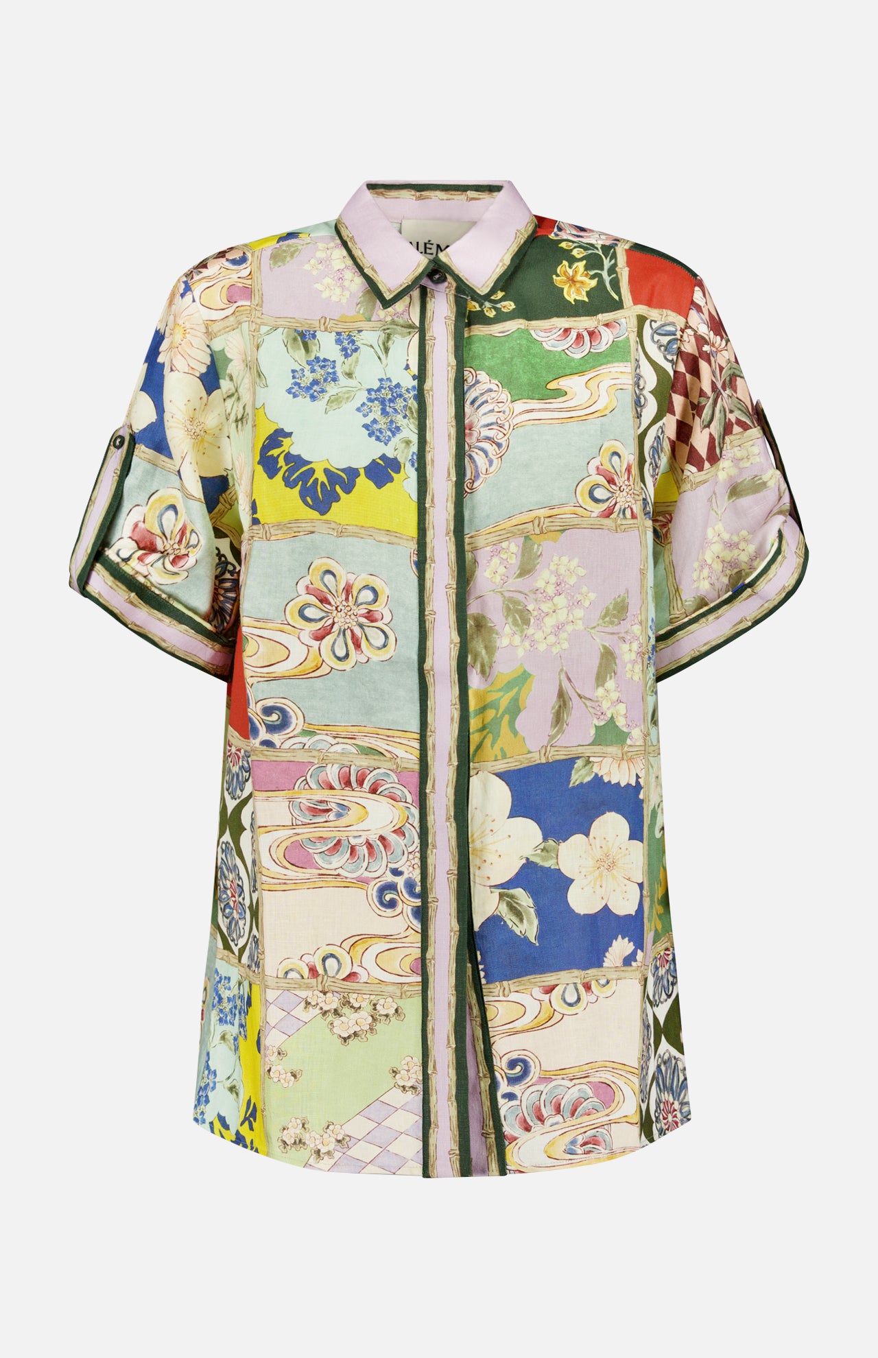 Bianca Linen Floral Shirt (14678941696363)