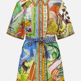 Lucky Pace Linen Mini Dress (14678941729131)