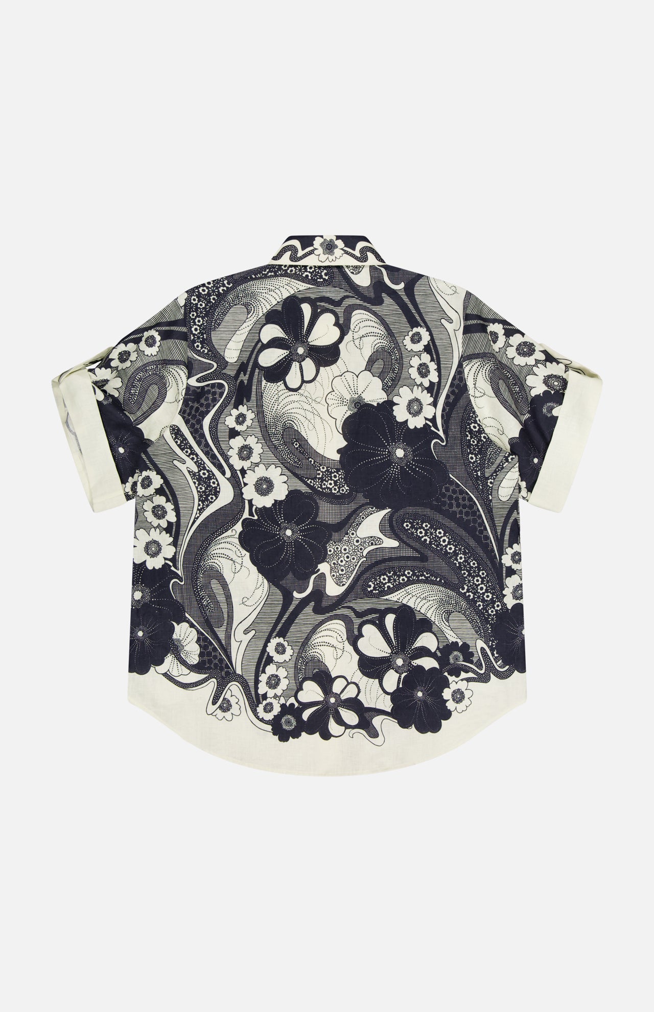 Mickey Floral Linen Shirt (14680461377899)