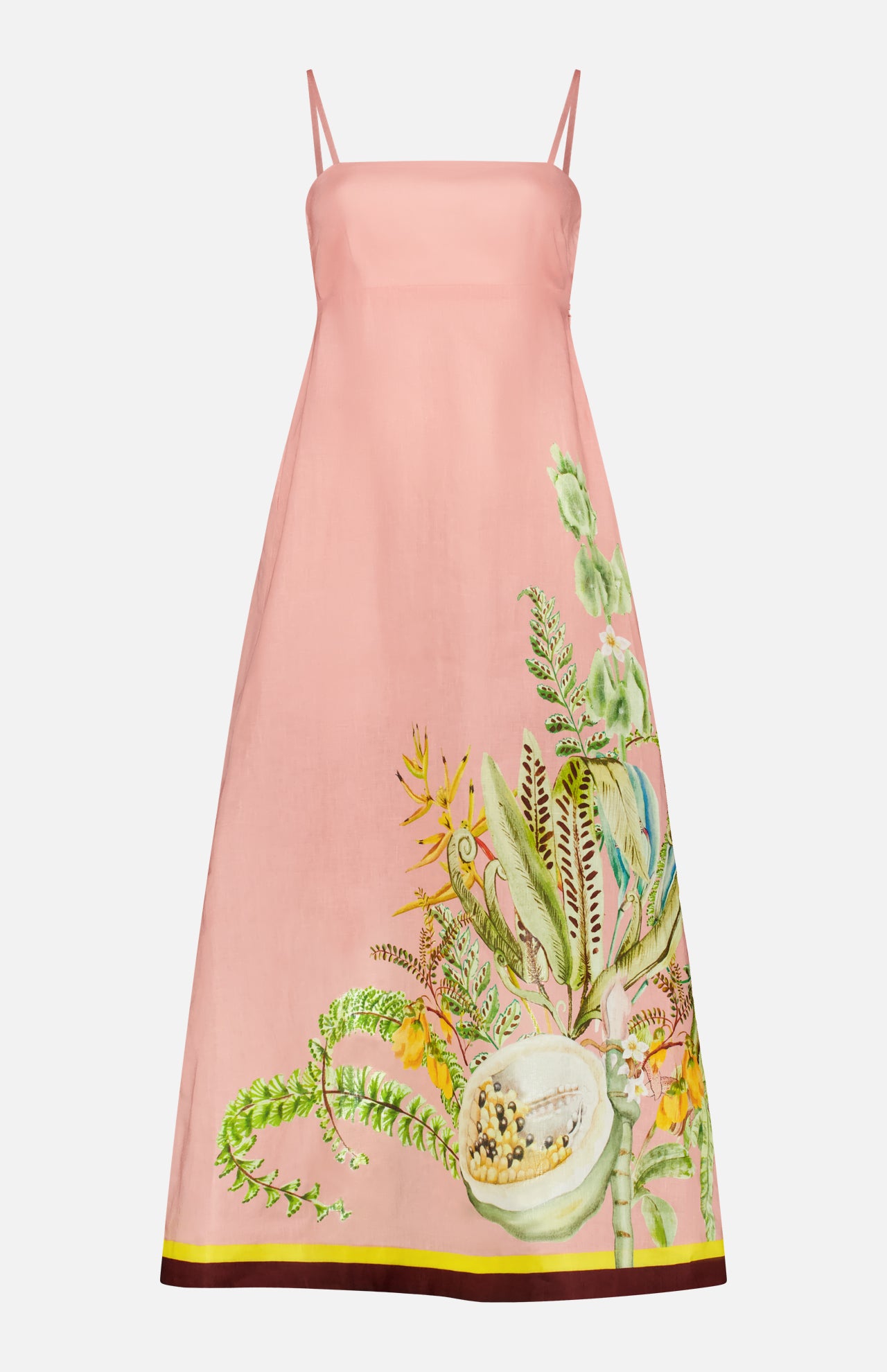 Papaya Linen Sun Dress (14658006450539)