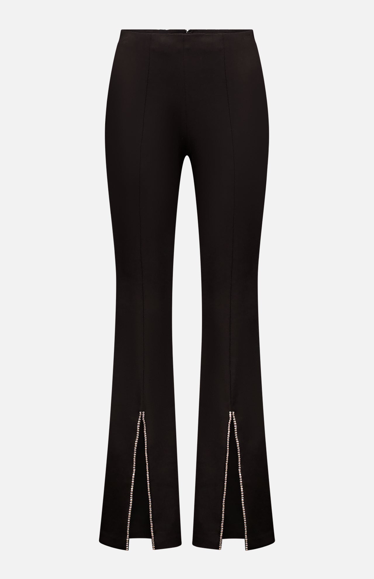 Bootcut Pant with Embellished Front Slit (7725244678259)