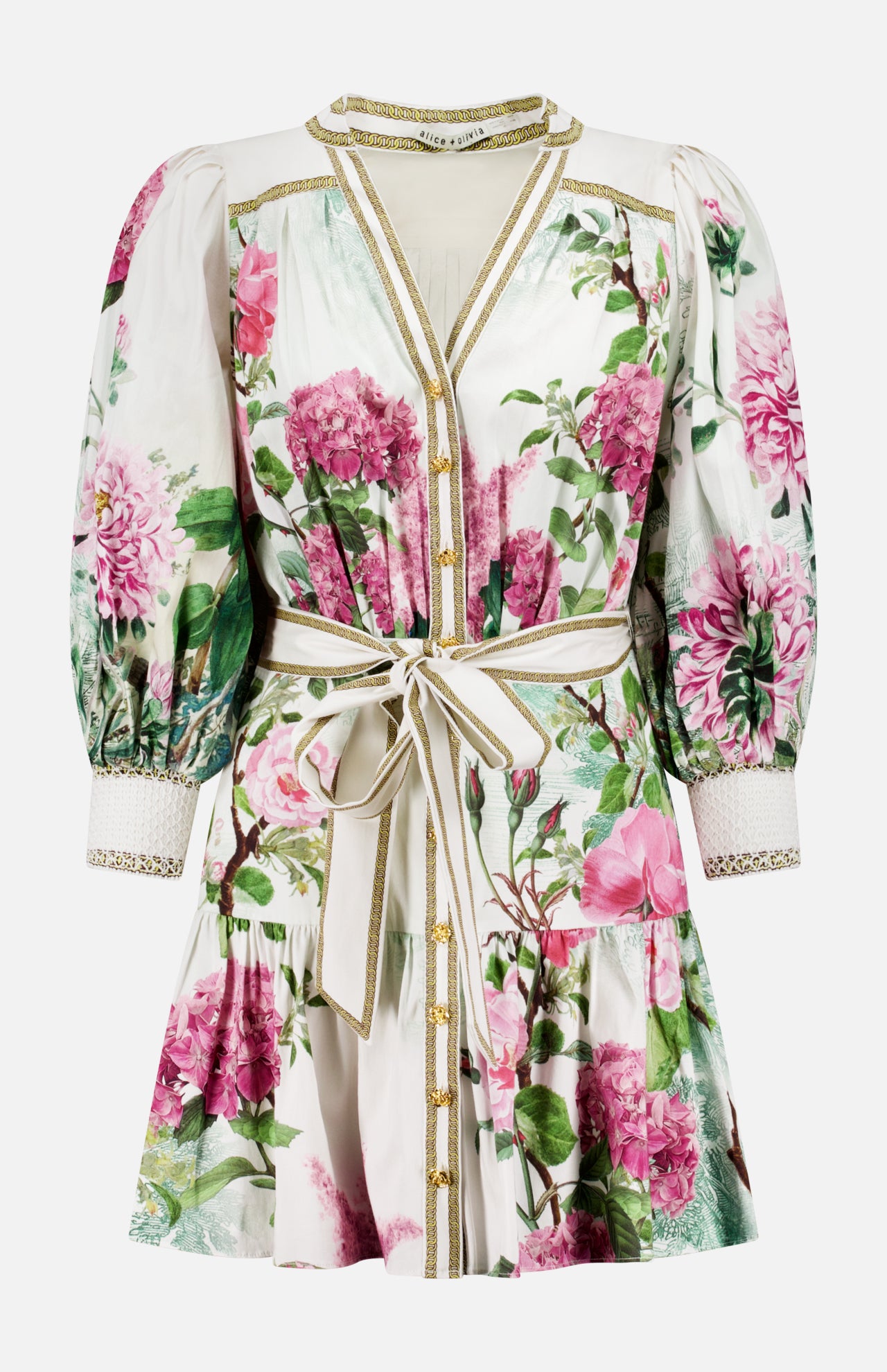 Cora Tiered Mini Shirt Dress (14693707022699)