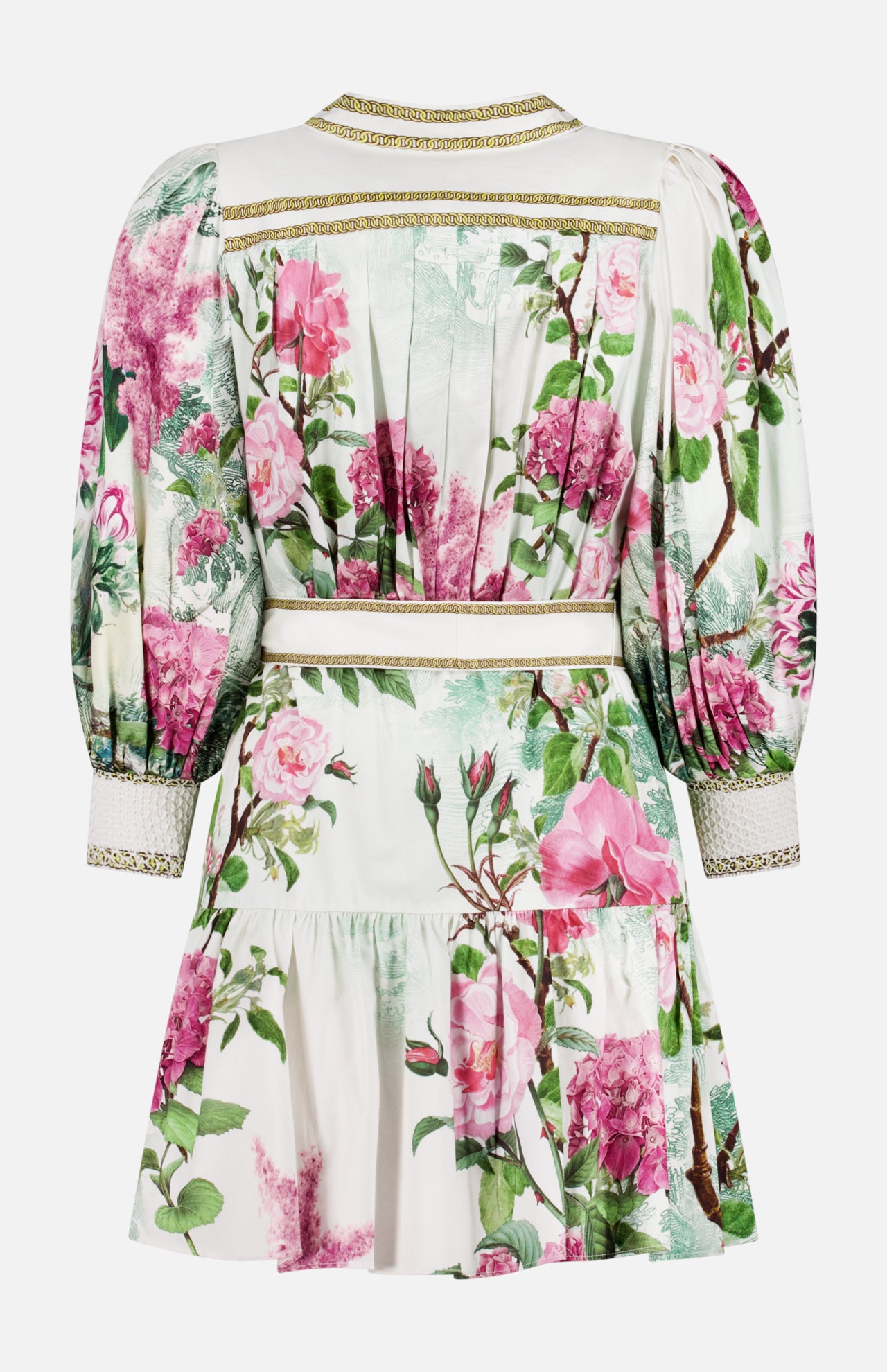 Cora Tiered Mini Shirt Dress (14693707022699)