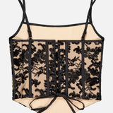 Cressida Embellished Scoop Neck Corset Top (7725244842099)