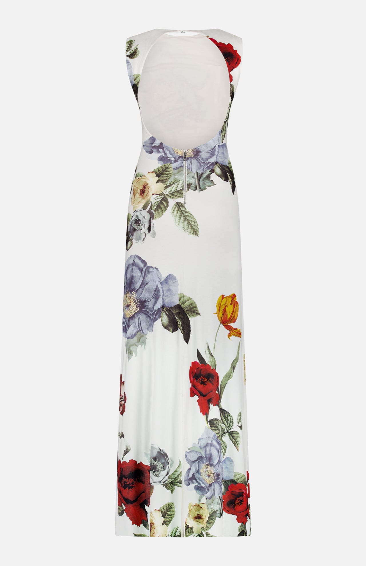 Delora Open Back Sleeveless Crew Neck Maxi Dress (14693706924395)