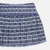 Emilie Frayed Box Pleated Mini Skirt (14695135969643)