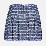 Emilie Frayed Box Pleated Mini Skirt (14695135969643)