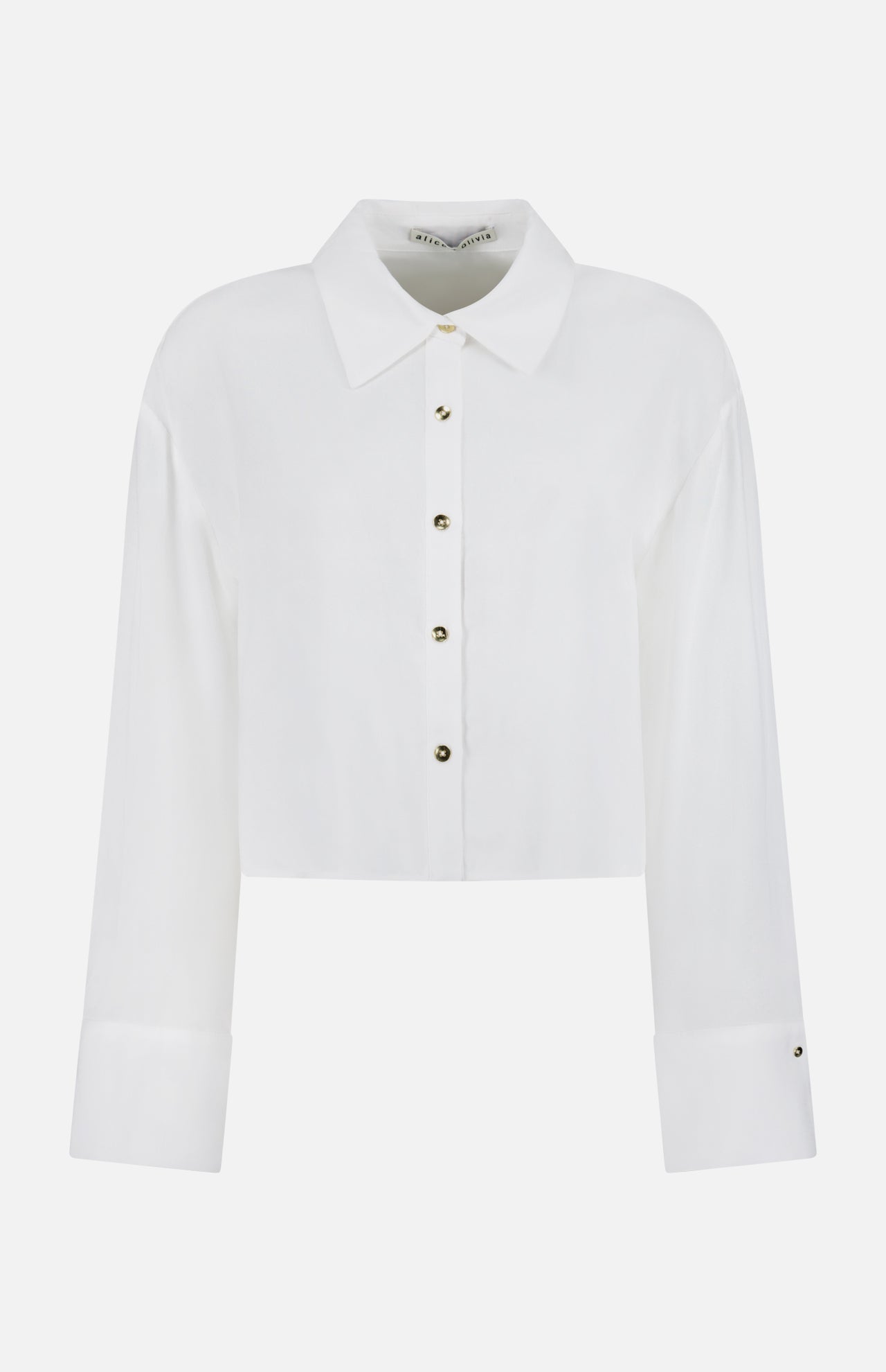 Finely Cropped Oversized Button Down Shirt (14693706793323)
