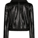 Isaiah Faux Shearling Cropped Jacket (7254357573747)