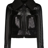 Isaiah Faux Shearling Cropped Jacket (7254357573747)