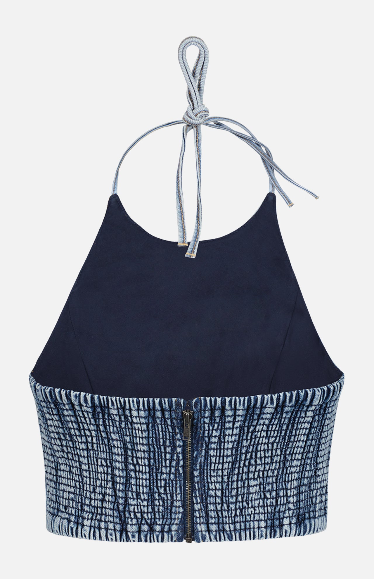 Alice & Olivia Women's Jaymee Tie Neck Crop Halter Top