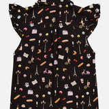 Martel Flutter Shirring Sleeveless Blouse (14673250156907)