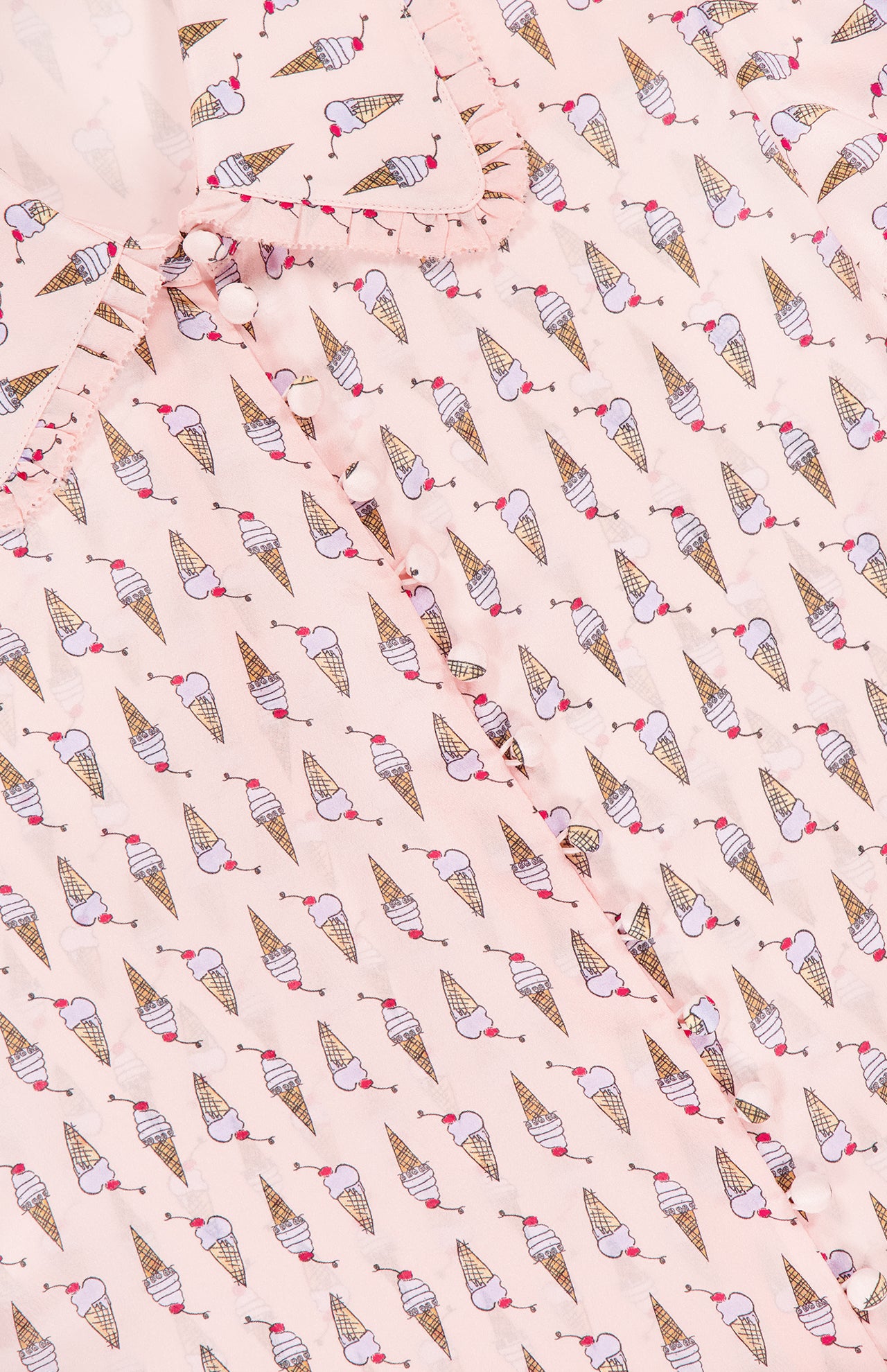 Martel Flutter Sleeve Ice Cream Blouse (14674050810219)