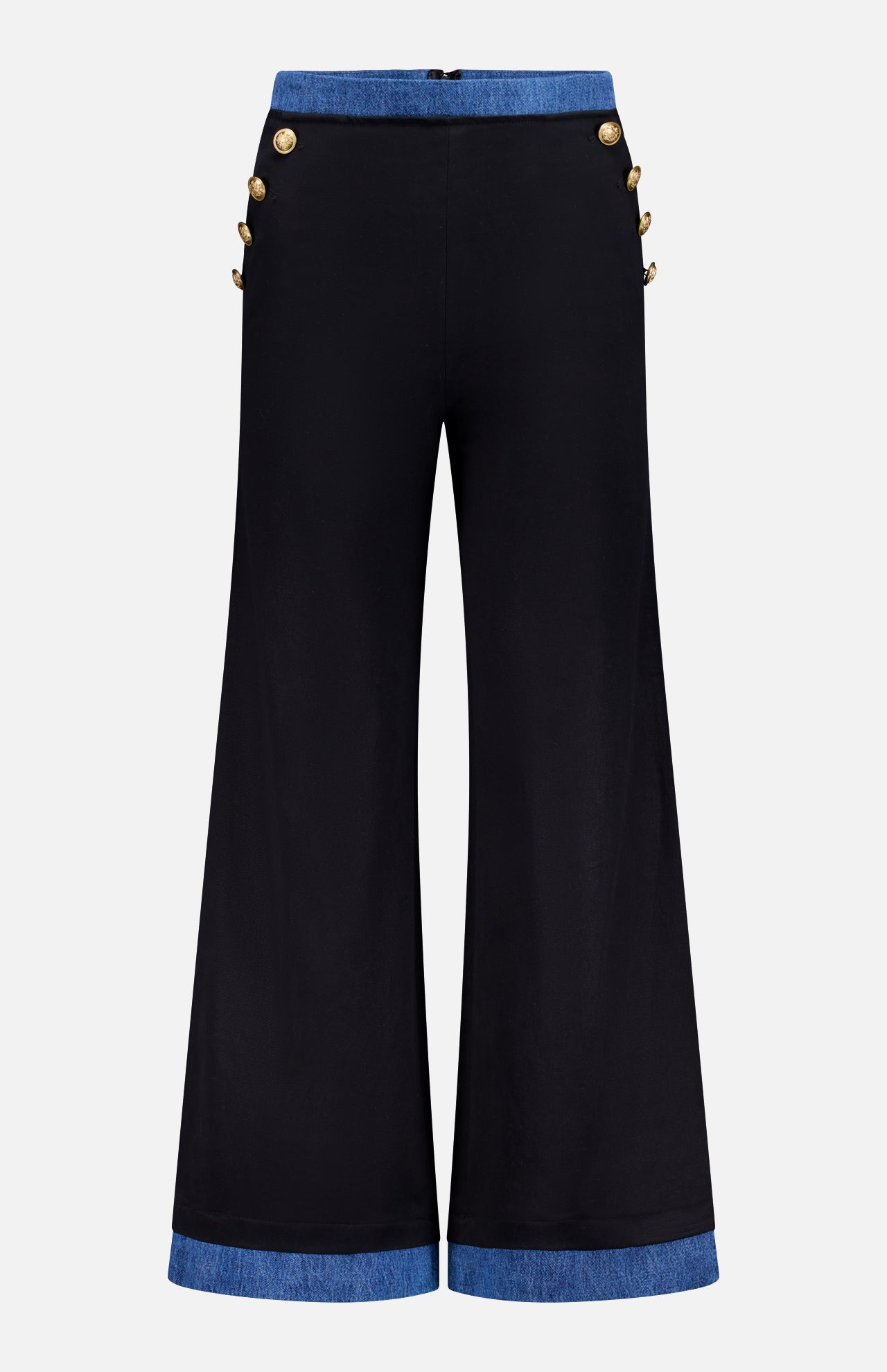 Narin Cropped Mixed Media Pant (14695135805803)