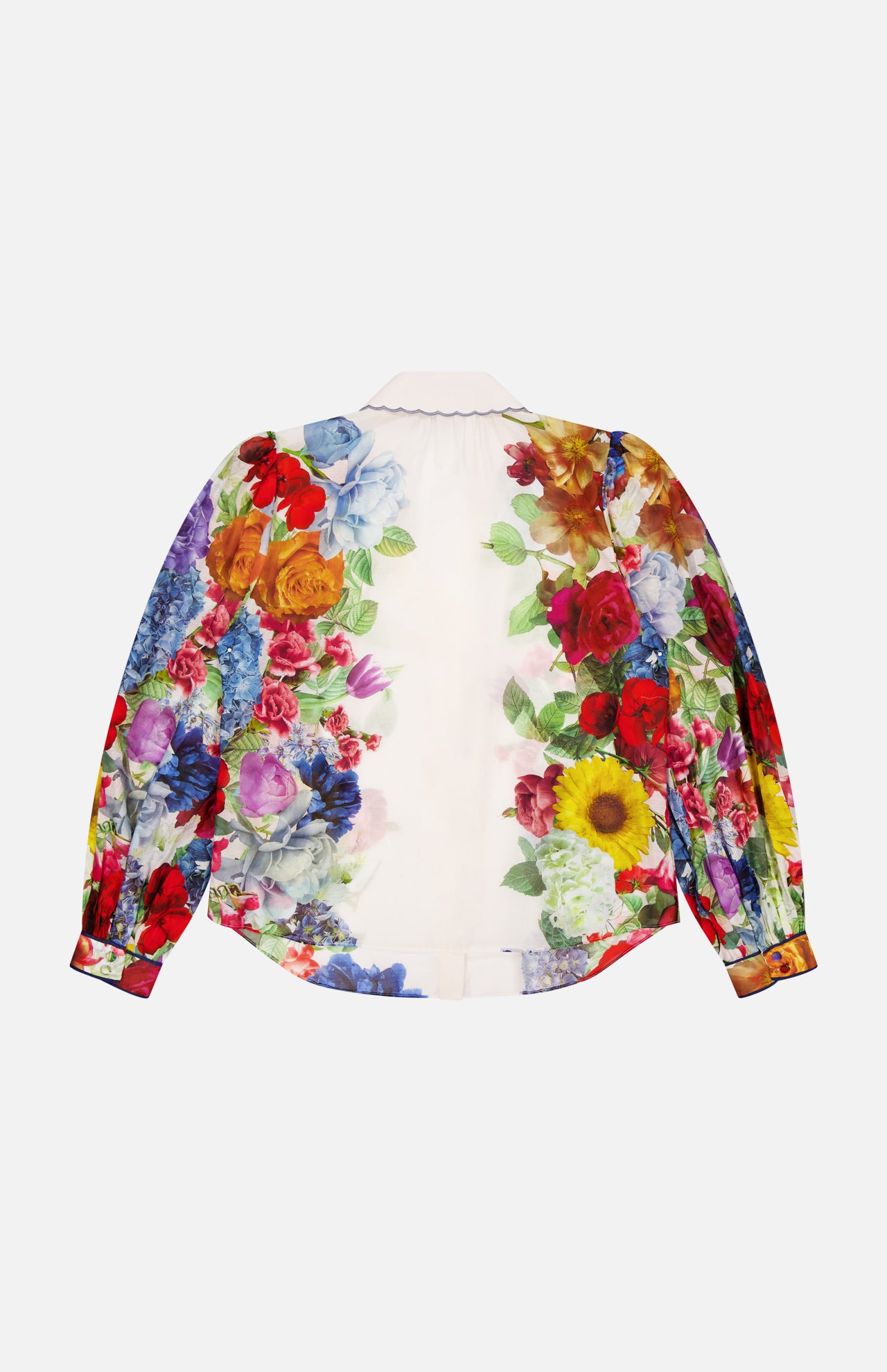 Roanne Button Down Floral Blouse (14681357255019)