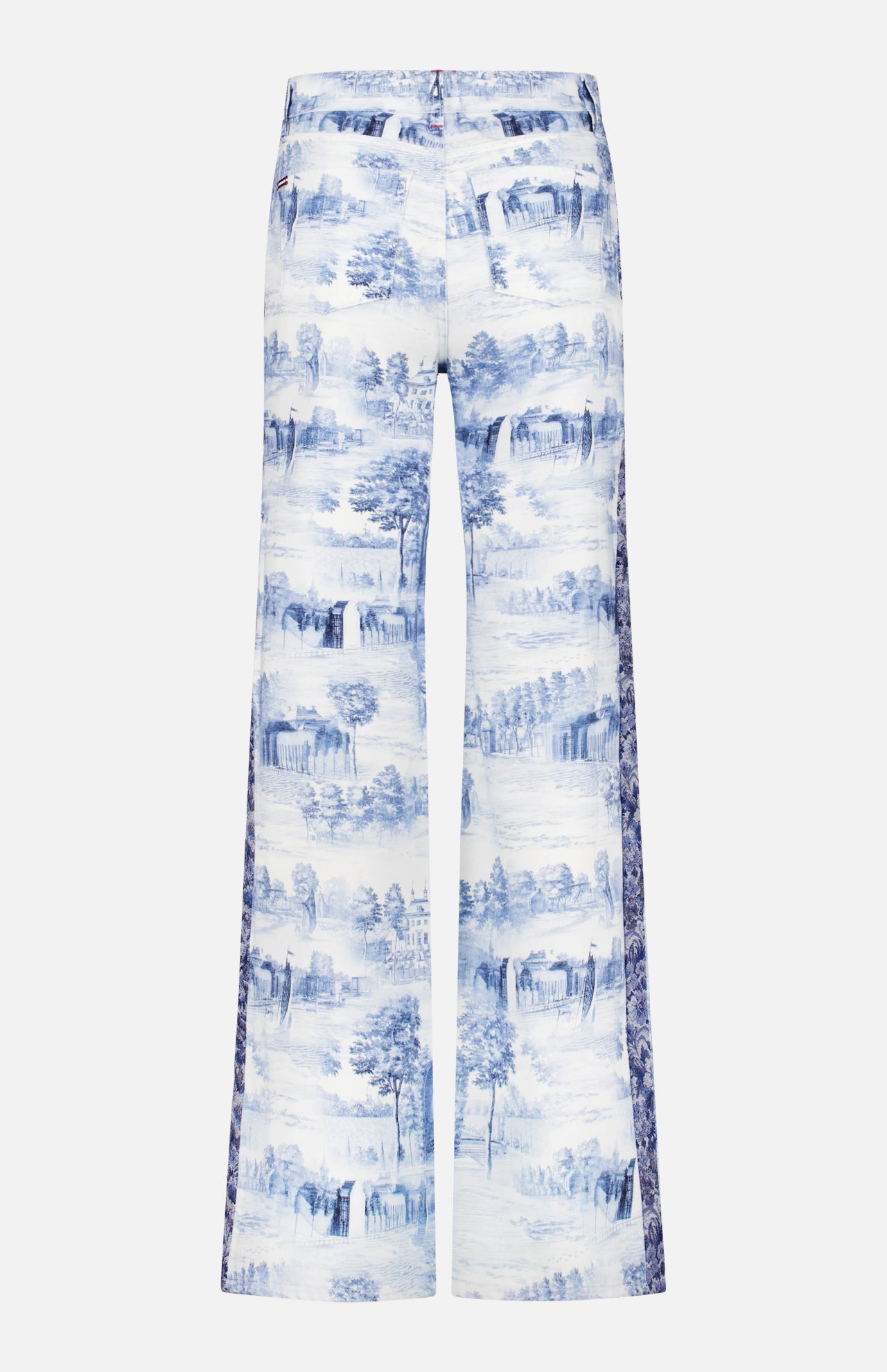 Ian Boxer Jean In Harlow Vtg Blue/off White | Alice + Olivia