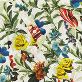 Step into autumn with the Kim Paneled Corset Flared Mini Shirt Dress by ALICE + OLIVIA, crafted from stretch-cotton adorned with vibrant floral prints—yellow roses, red, orange, and blue blossoms, lush green leaves, and detailed with classic white buttons. Layered fabrics create overlapping patterns for a dynamic take on fall botanicals—perfect for an inspired seasonal look.