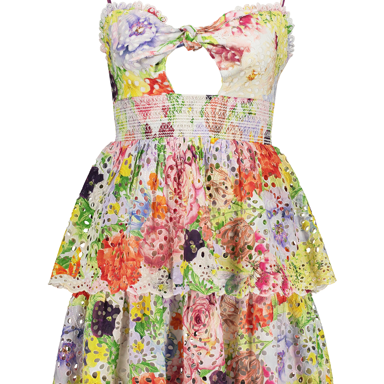 Fina Tie Front Ruffle Mini Dress (7109009866867)
