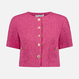 Braswell Cropped Tweed Top (14716614705515)