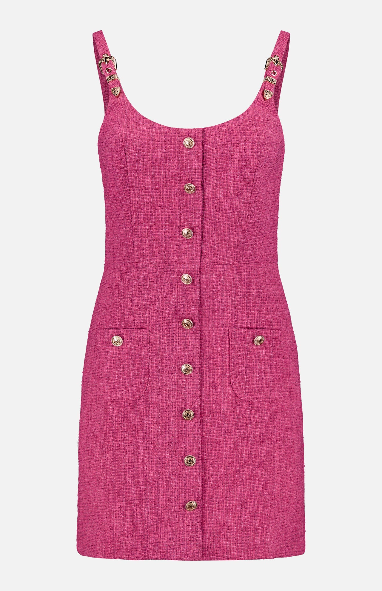 Finley Buckle Strap Mini Dress (14716614672747)