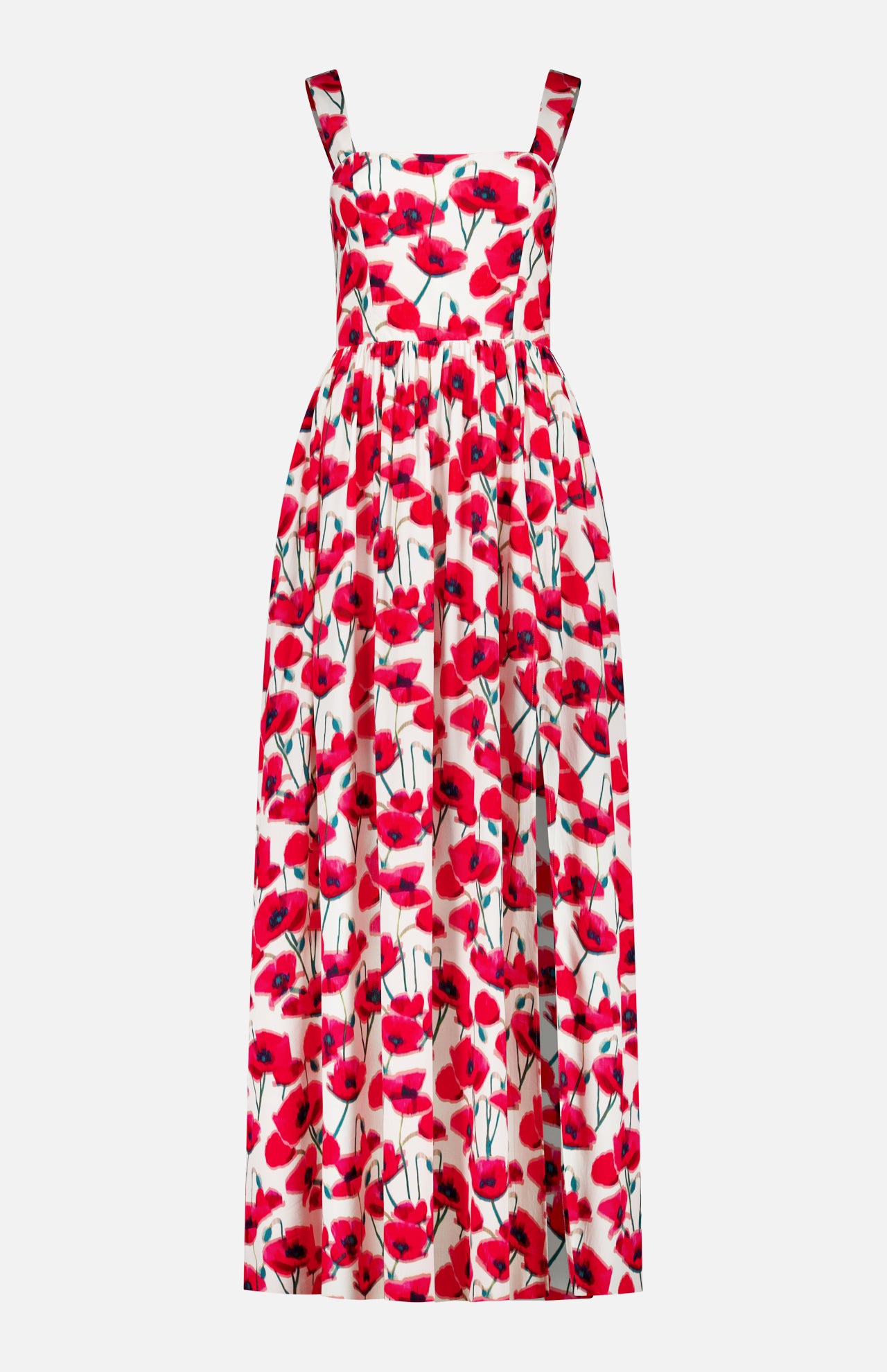 Florence Poppy Print Maxi Dress (14673964892523)